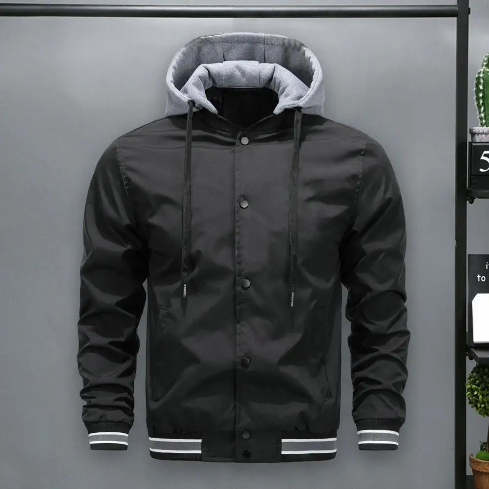 Winter Coat Detachable Hooded Jacket Thick Hooded Men's Winter Coat with Detachable Hat Elastic Cuff Single-breasted Drawstring
Winter Coat Detachable Hooded Jacket Thick Hooded Men's Winter Coat with Detachable Hat Elastic Cuff Single-breasted Drawstring