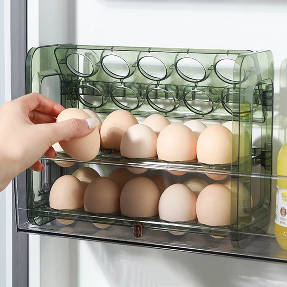 Flip-Type Egg Holder Refrigerator Storage Box Egg Organizer Rack Food Container Tray Kitchen Accessories
Flip-Type Egg Holder Refrigerator Storage Box Egg Organizer Rack Food Container Tray Kitchen Accessories