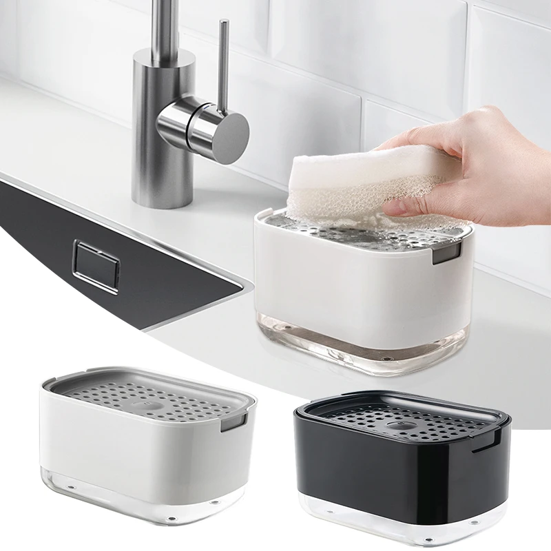 2In1 Dish Soap Dispenser Liquid Soap Pump Dispenser Soap Container with Sponge Holder for Kitchen Bathroom Washing Accessories
2In1 Dish Soap Dispenser Liquid Soap Pump Dispenser Soap Container with Sponge Holder for Kitchen Bathroom Washing Accessories
