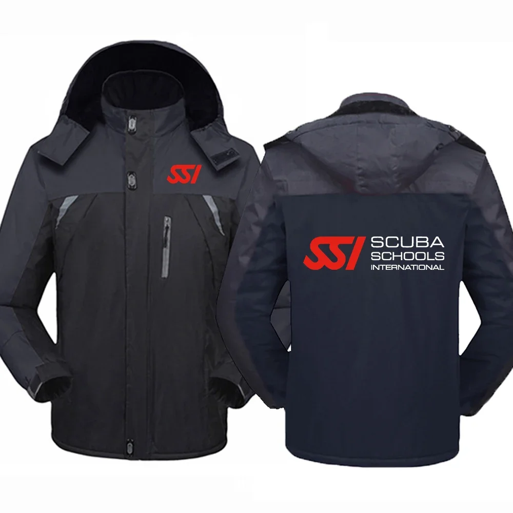 

Scuba Diving Dive SSI New Men Autumn Winter Thicken Windbreaker Waterproof Keep Warm Hight Quality Cold-Proof Comfortable Coat