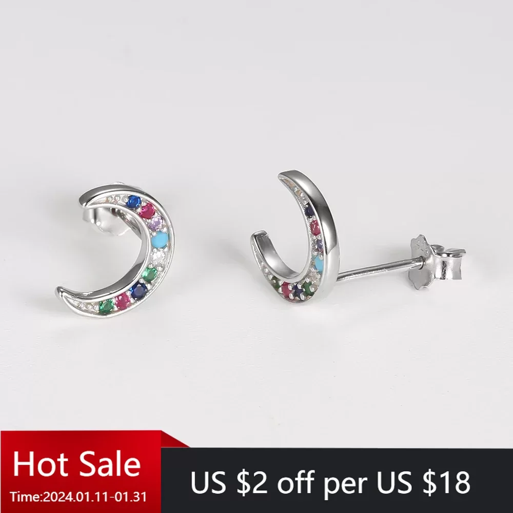 New Real 925 Sterling Silver Moon Colorful CZ Bead Screw Stud Earrings for Women Wedding Valentine's Day Fine Jewelry Gift 2023
New Real 925 Sterling Silver Moon Colorful CZ Bead Screw Stud Earrings for Women Wedding Valentine's Day Fine Jewelry Gift 2023