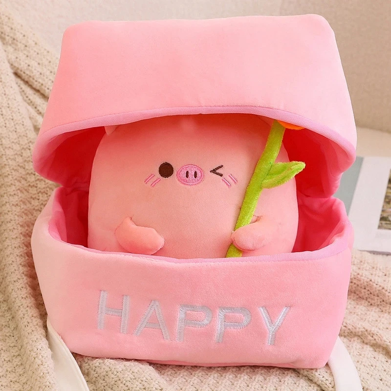 Creative Kawaii Soft Stuffed Animals Pink Pig Dolls In the Box Gift Happy Holiday Present Baby Kds Girls Appease Surprise Gift
Creative Kawaii Soft Stuffed Animals Pink Pig Dolls In the Box Gift Happy Holiday Present Baby Kds Girls Appease Surprise Gift