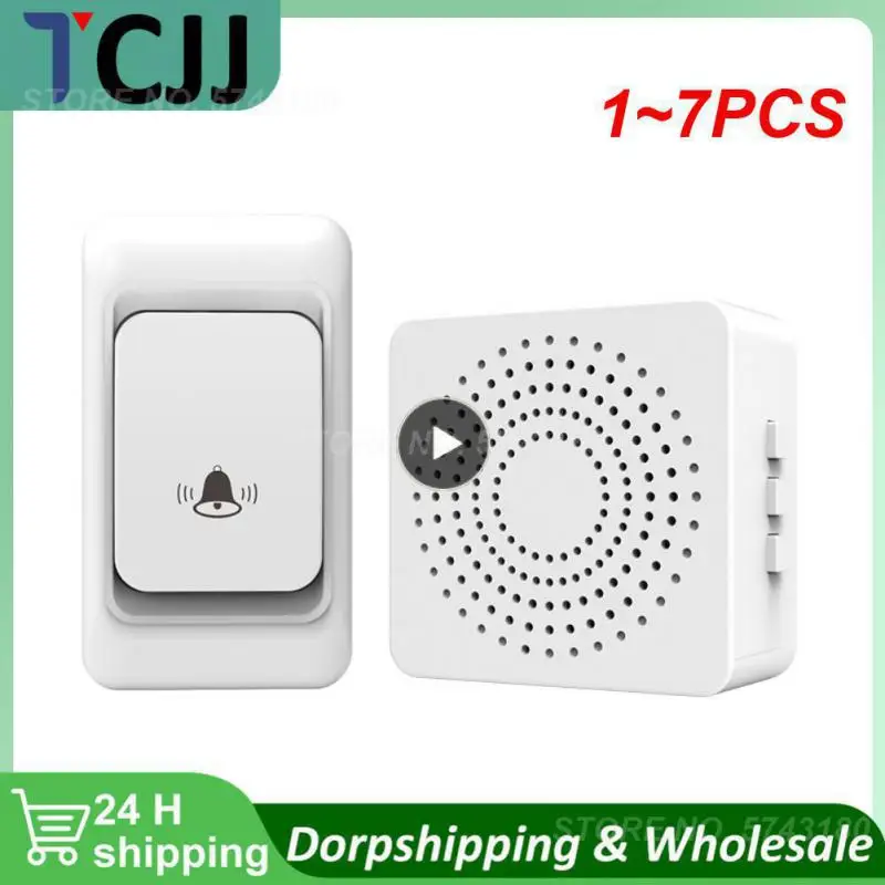 1~7PCS Popular New Outdoor Wireless Doorbell Waterproof Buttons 150M Remote Home Smart Doorbell Plug Receiver 38 Rings Hot Sale
1~7PCS Popular New Outdoor Wireless Doorbell Waterproof Buttons 150M Remote Home Smart Doorbell Plug Receiver 38 Rings Hot Sale