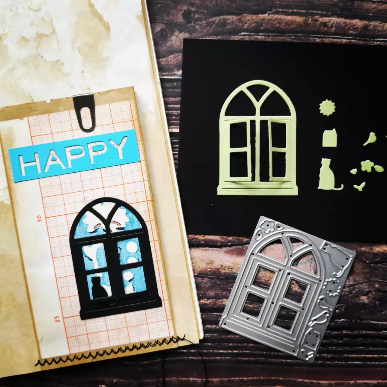 Small Vintage Window -Thinlits Cutting Dies for JunkJournal Scrapbooking Paper DIY
Small Vintage Window -Thinlits Cutting Dies for JunkJournal Scrapbooking Paper DIY