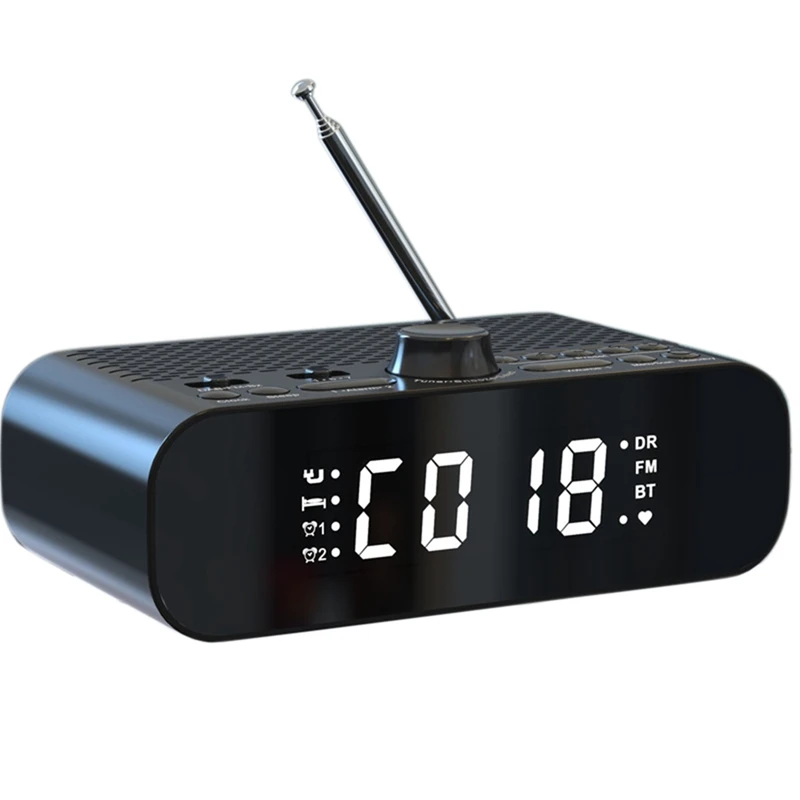 Цифровой будильник DAB/FM-радио, поддержка Bluetooth-соединения, с басовой диафрагмой, дисплей высокого разрешения
Цифровой будильник DAB/FM-радио, поддержка Bluetooth-соединения, с басовой диафрагмой, дисплей высокого разрешения