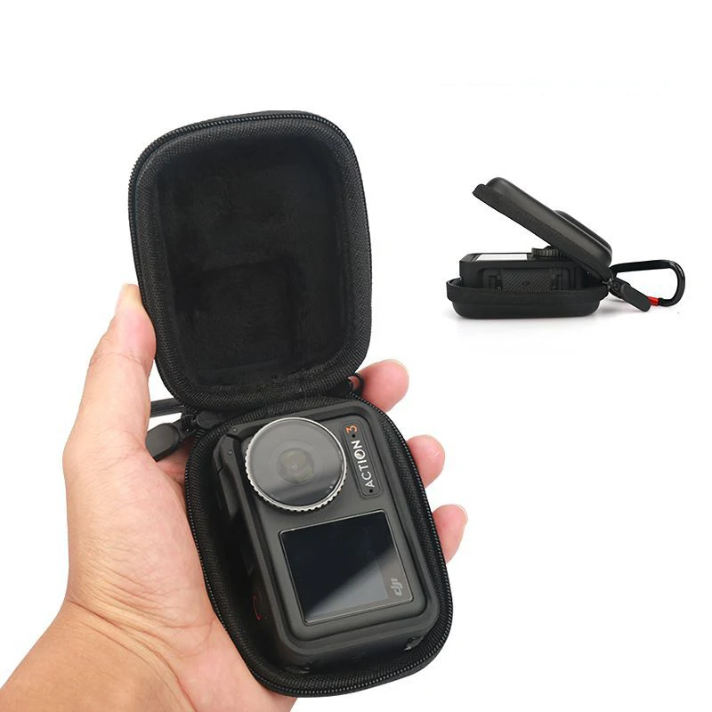 

Mini Storage Protection Bag For Dji Osmo Action 3 4 GoPro Hero 11 10 9 8 Half Open Quick Release Carrying Case for Accessories
