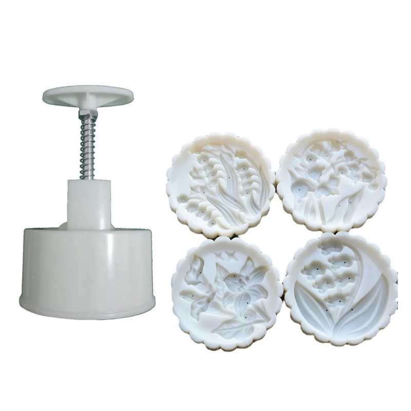Mooncake Press Mold Cookie Stamps Chinese Mid-Autumn Moon Cake Makers Lily Of The Valley Decoration Tool for DIY Cookie T21C
Mooncake Press Mold Cookie Stamps Chinese Mid-Autumn Moon Cake Makers Lily Of The Valley Decoration Tool for DIY Cookie T21C