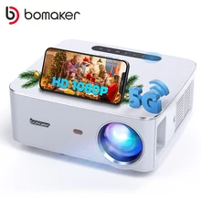 BOMAKER 5G+2.4G Projector Android Wifi Phone Mini Projector LED Portable Projector 1920*1080P Beamer For Home Theater Office
BOMAKER 5G+2.4G Projector Android Wifi Phone Mini Projector LED Portable Projector 1920*1080P Beamer For Home Theater Office