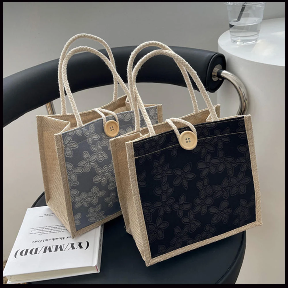 Flower Pattern Linen Handbag For Women Fashion Designer Bag Convenient Large-Capacity Shopper Tote Travel Grocery Storage Bag
Flower Pattern Linen Handbag For Women Fashion Designer Bag Convenient Large-Capacity Shopper Tote Travel Grocery Storage Bag