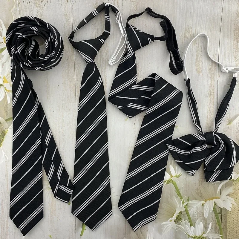Black Striped Tie Jk Hand Tie Free Japanese College Kazaharajuku Ins Bow Tie Handsome Cute Student Short
Black Striped Tie Jk Hand Tie Free Japanese College Kazaharajuku Ins Bow Tie Handsome Cute Student Short