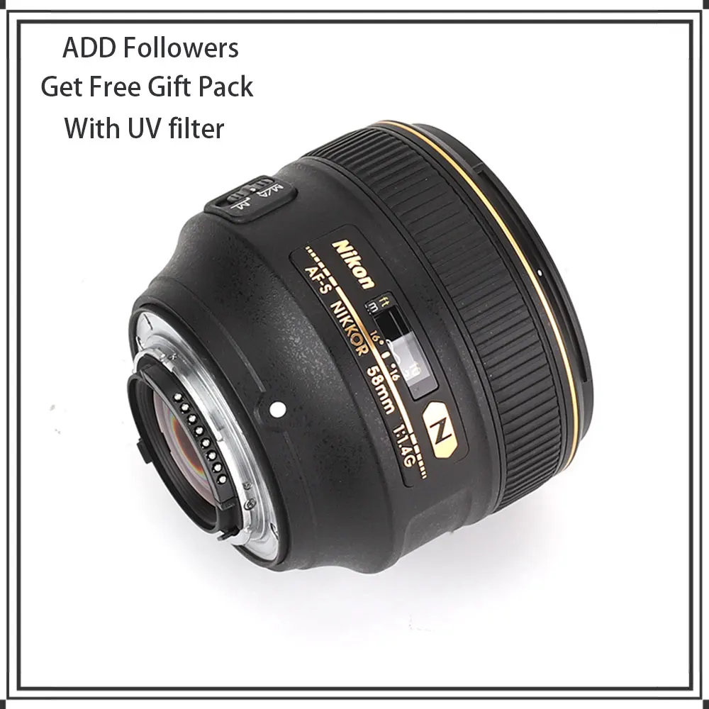 

Nikon AF-S NIKKOR 58mm f/1.4G Lens For Nikon SLR Cameras