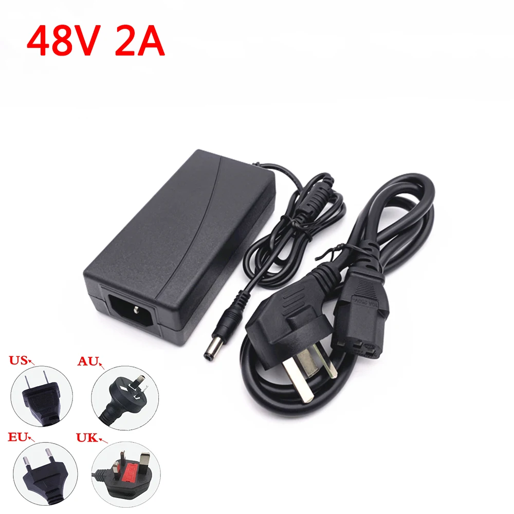 DC 48V 2A 2000MA 96W POE Power Supply Adapter 48 V Volt For CCTV Security Surveillance POE Injector Ethernet IP Camera Phone
DC 48V 2A 2000MA 96W POE Power Supply Adapter 48 V Volt For CCTV Security Surveillance POE Injector Ethernet IP Camera Phone