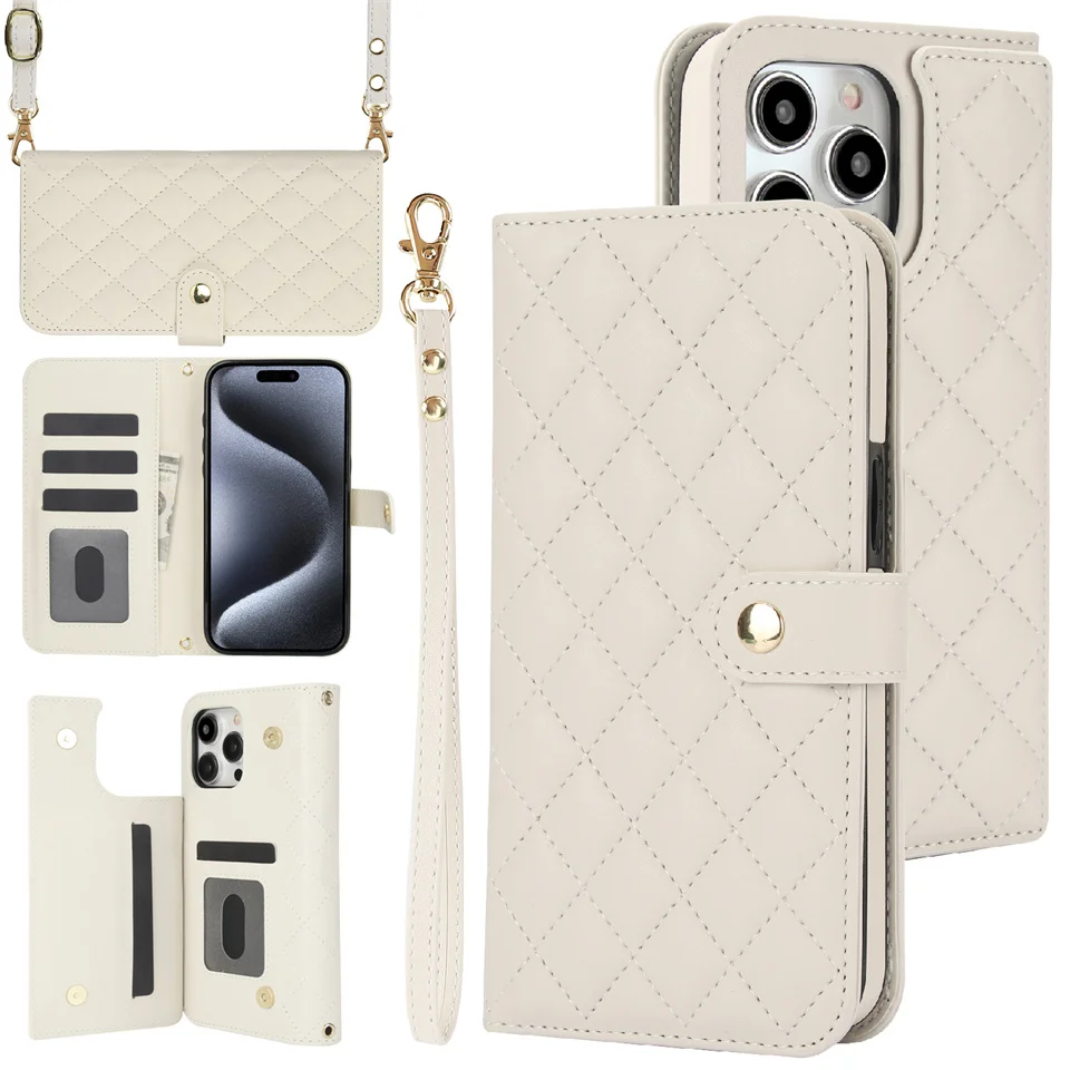 Crossbody Cards Solt Wallet Leather Book Case For iPhone 15 Pro Max 14 Plus 13 12 11 XS XR 7 8 SE 2022 Lanyard Multi Card Bag 
Crossbody Cards Solt Wallet Leather Book Case For iPhone 15 Pro Max 14 Plus 13 12 11 XS XR 7 8 SE 2022 Lanyard Multi Card Bag
