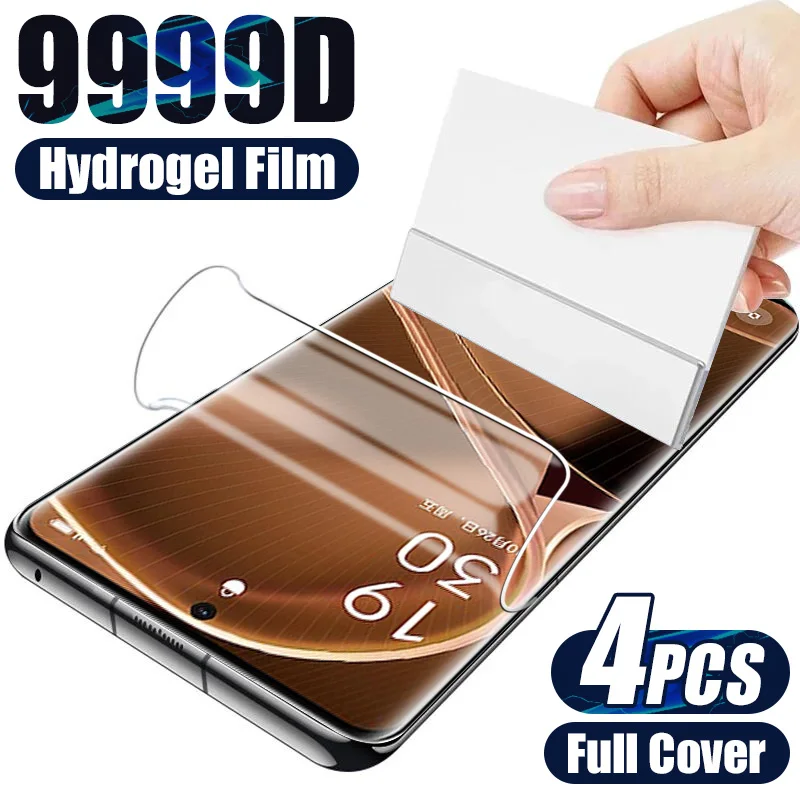 

1-4Pcs Soft Hydrogel Film For Oppo Find X6 X5 X3 X2 Neo Curved Screen Protector Reno 8T 9 10 Pro Plus A98 A78 A58 A1X Not Glass