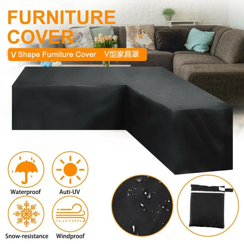 V Shape Outdoor All-Purpose Waterproof Rainproof Oxford Fabric Protective Covers Sofa Garden Patio Outdoor Table Chair
V Shape Outdoor All-Purpose Waterproof Rainproof Oxford Fabric Protective Covers Sofa Garden Patio Outdoor Table Chair
