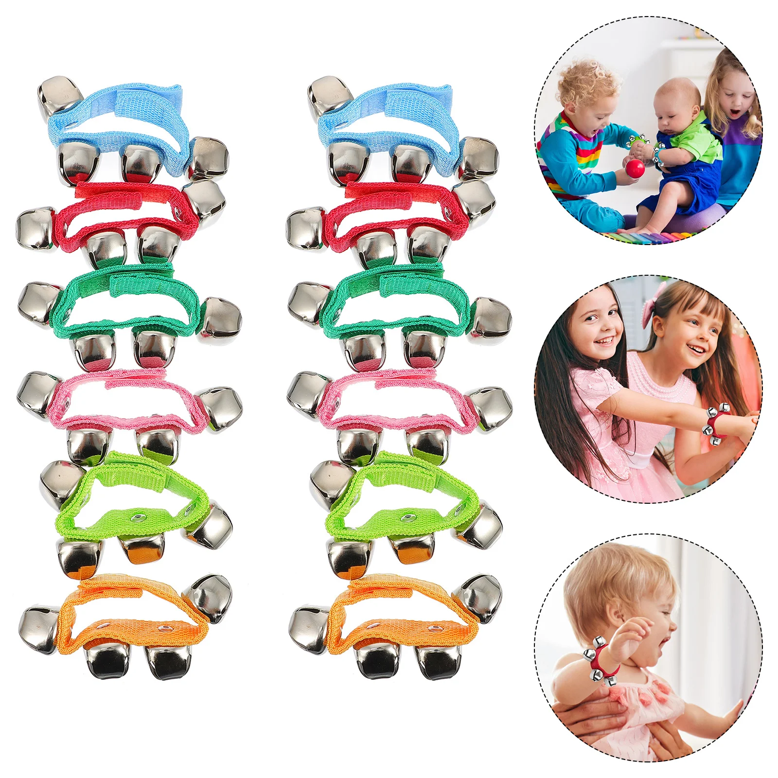 12pcs Wrist Bells Bracelets Party Dance Bracelets Durable Bracelets Music Instruments (Assorted Color)
12pcs Wrist Bells Bracelets Party Dance Bracelets Durable Bracelets Music Instruments (Assorted Color)
