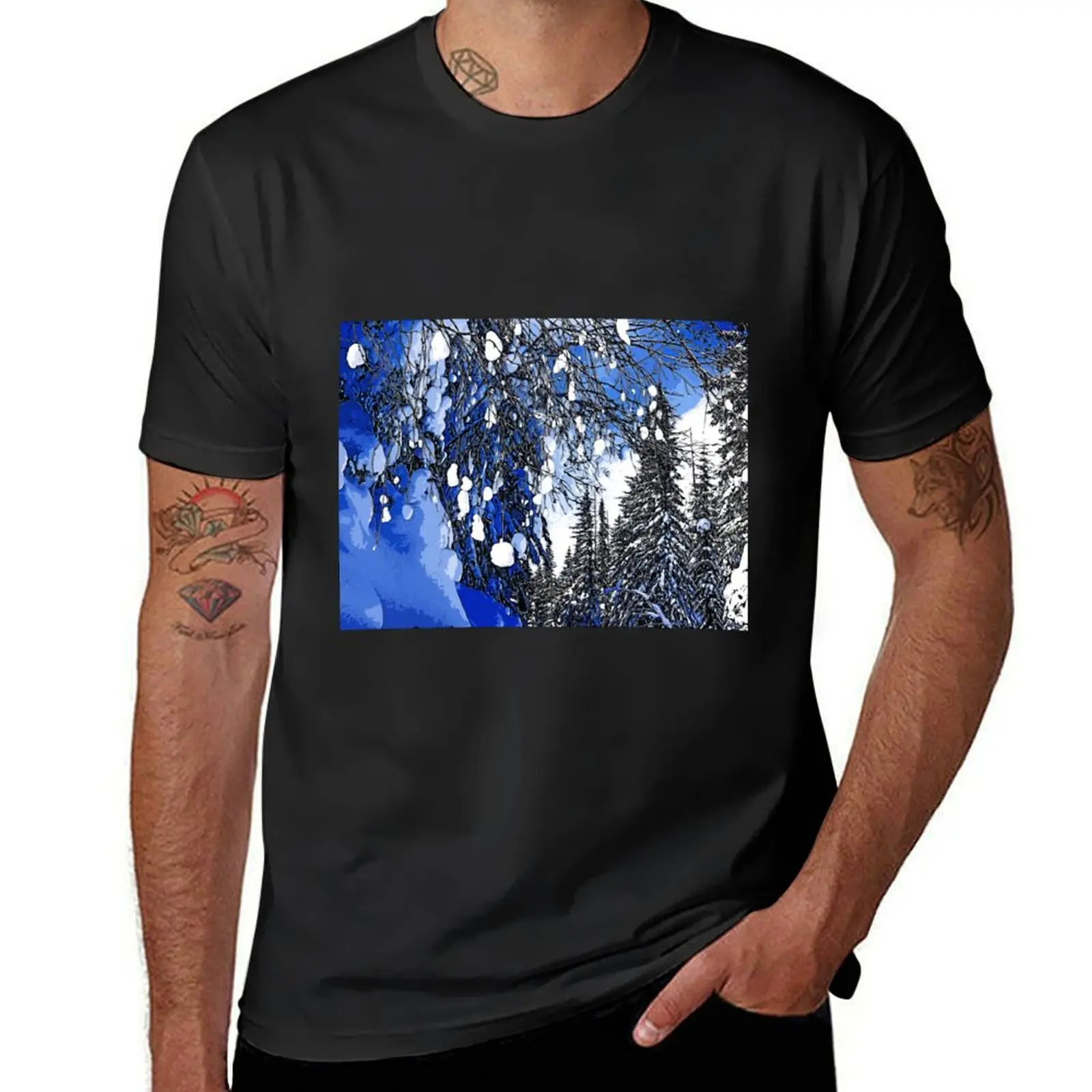 Winter Landscape Сolor print T-Shirt customizeds blacks quick drying oversized t shirt men
Winter Landscape Сolor print T-Shirt customizeds blacks quick drying oversized t shirt men