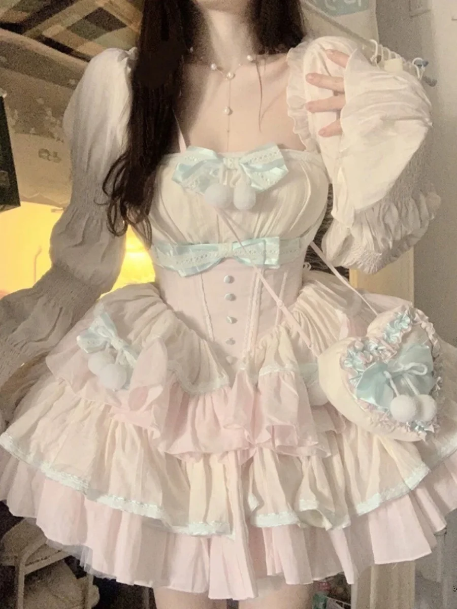 French Sweet Lolita Public Birthday Party Wear Tight Waist Pettiskirt Dress Skirt
French Sweet Lolita Public Birthday Party Wear Tight Waist Pettiskirt Dress Skirt