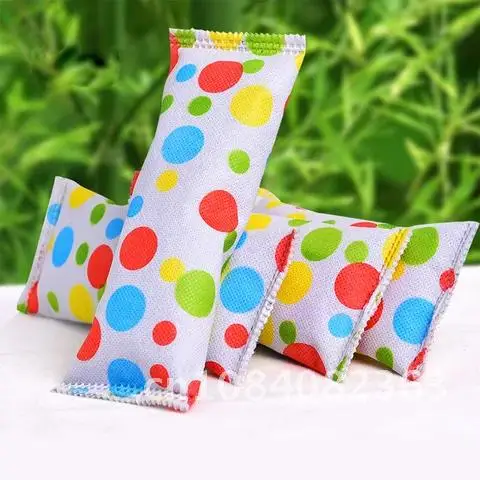 

2 pieces 18 * 7cm odor removal absorbent Colorful moisturizing carbon bag Non-woven cloth Wardrobe shoes deodorant tool