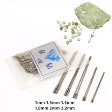 1/1.3/1.5/1.8/2/2.2mm Diamond Coated Drill Bit Solid Bits Needle For Jewelry Ceramic Jade Agate Amber Stone Ceramic Power Tool