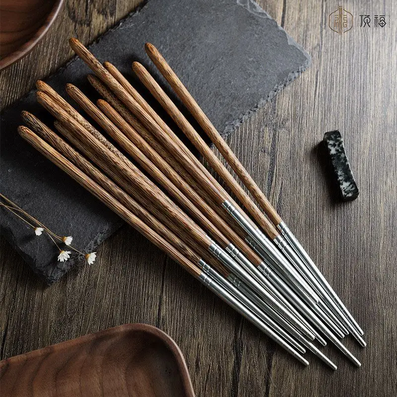 Chicken Wings Wooden Chopsticks Simple Household Tableware 304 Stainless Steel Non-slip Splicing Chopsticks High-grade Gift Box
Chicken Wings Wooden Chopsticks Simple Household Tableware 304 Stainless Steel Non-slip Splicing Chopsticks High-grade Gift Box