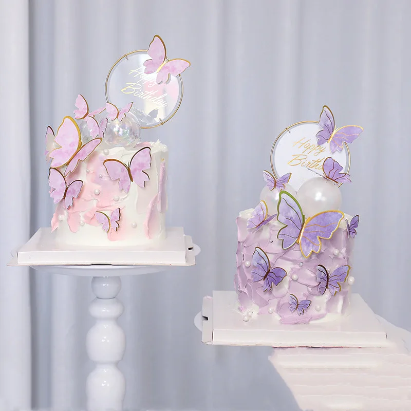 Purple Pink Butterfly Cake Decoration Happy Birthday Cake Topper Handmade Painted For Wedding Birthday Party Baby Shower
Purple Pink Butterfly Cake Decoration Happy Birthday Cake Topper Handmade Painted For Wedding Birthday Party Baby Shower