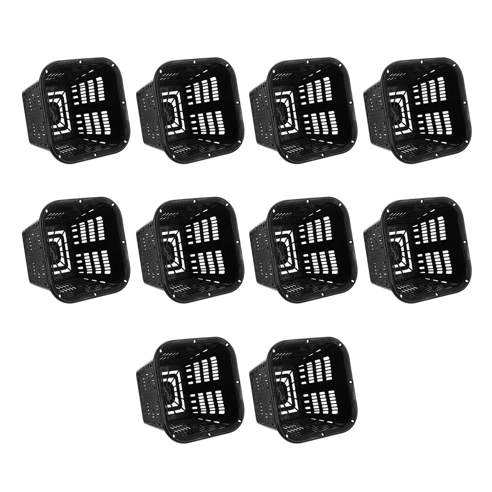 10 Pcs Hydroponic Basin Planter Black Wide Lip Slotted Basket Clear Container Grow Pot Garden Plastic Planting
10 Pcs Hydroponic Basin Planter Black Wide Lip Slotted Basket Clear Container Grow Pot Garden Plastic Planting
