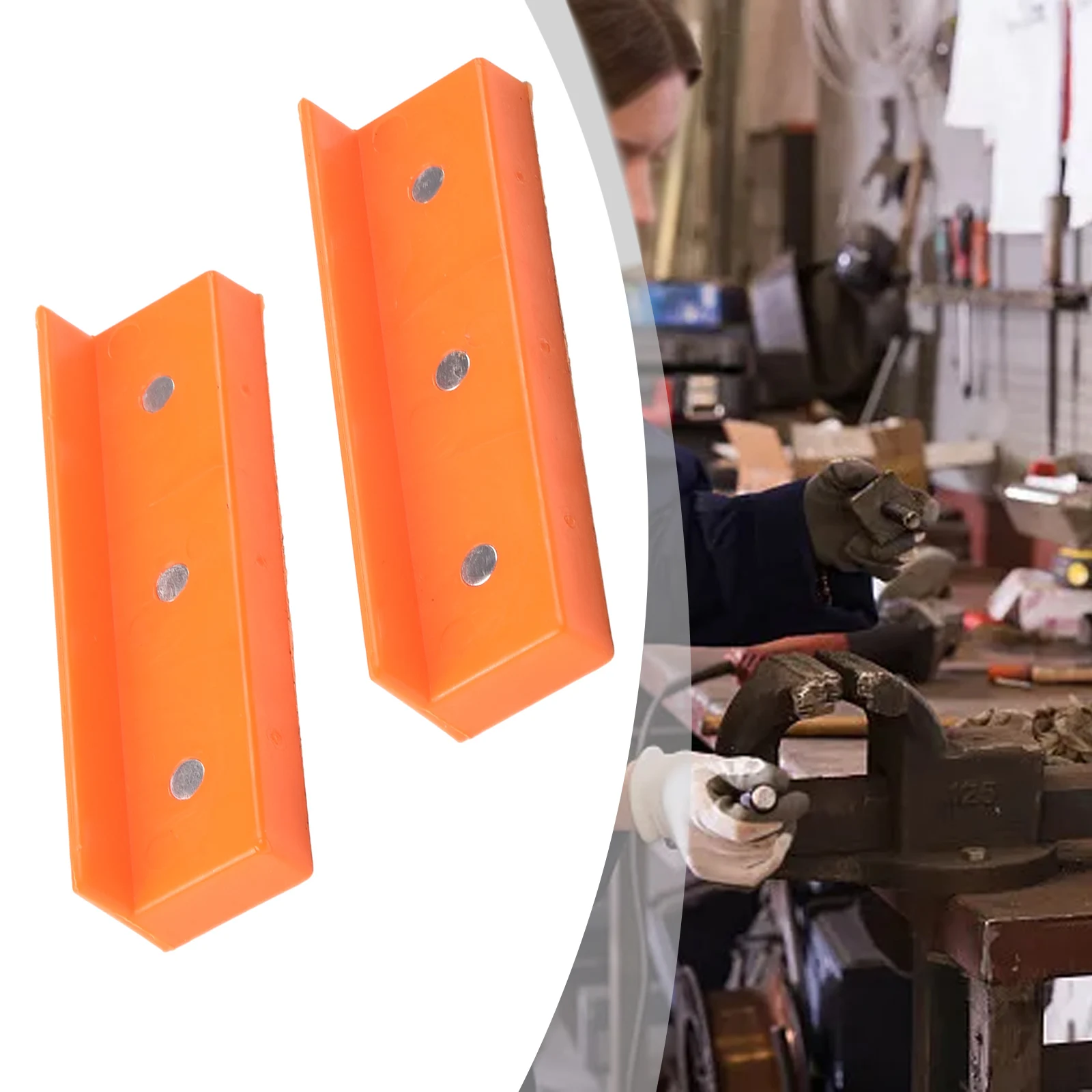 2pcs Multi-Grooved Magnetic Vise Pads Covers 4/6Inch Soft Vise Jaws Pad Nylon Protection Strip For Metal Vise Drill Press Tool
2pcs Multi-Grooved Magnetic Vise Pads Covers 4/6Inch Soft Vise Jaws Pad Nylon Protection Strip For Metal Vise Drill Press Tool