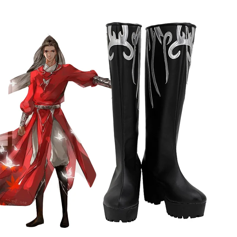 Anime Tian Guan Ci Fu Cosplay Costume Xie Lian Shoes Halloween Props Xie Lian Hua Cheng White Black High heels Shoes Boots
Anime Tian Guan Ci Fu Cosplay Costume Xie Lian Shoes Halloween Props Xie Lian Hua Cheng White Black High heels Shoes Boots