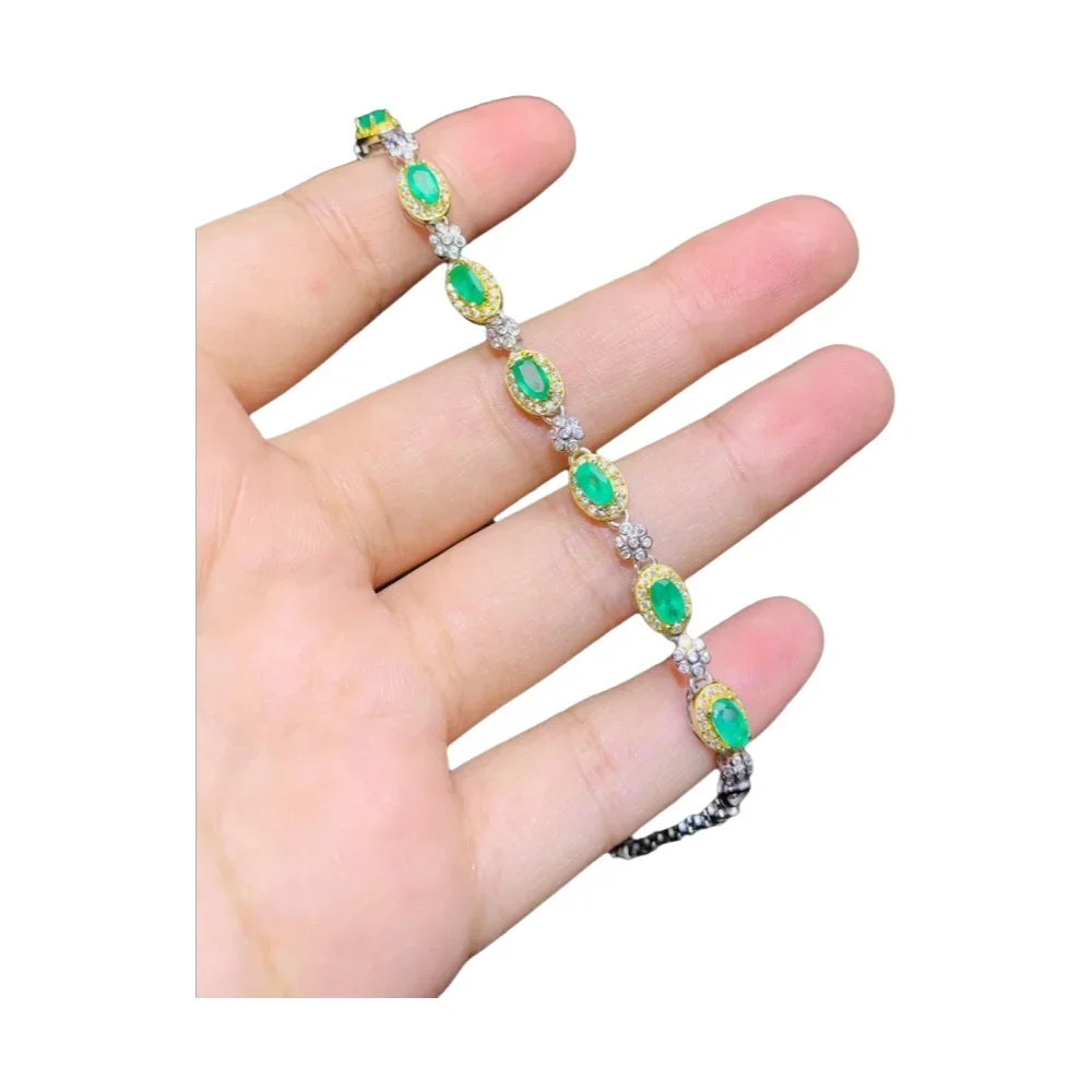 KJJEAXCMY-925 Pure Silver Bracelet Girl, Fine Jewelry, Silver, Chinese Style, Natural Emerald, Luxury Popular Oval Gemstone,
KJJEAXCMY-925 Pure Silver Bracelet Girl, Fine Jewelry, Silver, Chinese Style, Natural Emerald, Luxury Popular Oval Gemstone,