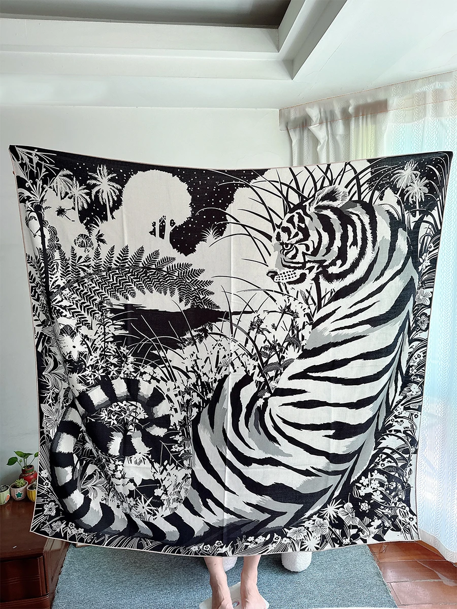 

Zebra Pega 2023 new arrival autumn winter 140*140 cm scarf 70% cashmere 30% silk scarf wrap for women lady girl gift