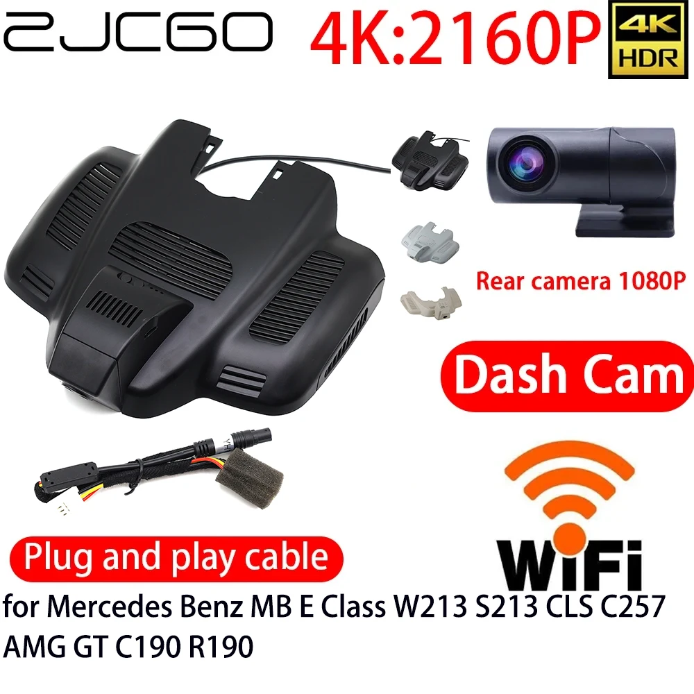 ZJCGO 4K Car DVR Dash Cam Wifi Front Rear Camera 24h Monitor for Mercedes Benz MB E Class W213 S213 CLS C257 AMG GT C190 R190
ZJCGO 4K Car DVR Dash Cam Wifi Front Rear Camera 24h Monitor for Mercedes Benz MB E Class W213 S213 CLS C257 AMG GT C190 R190