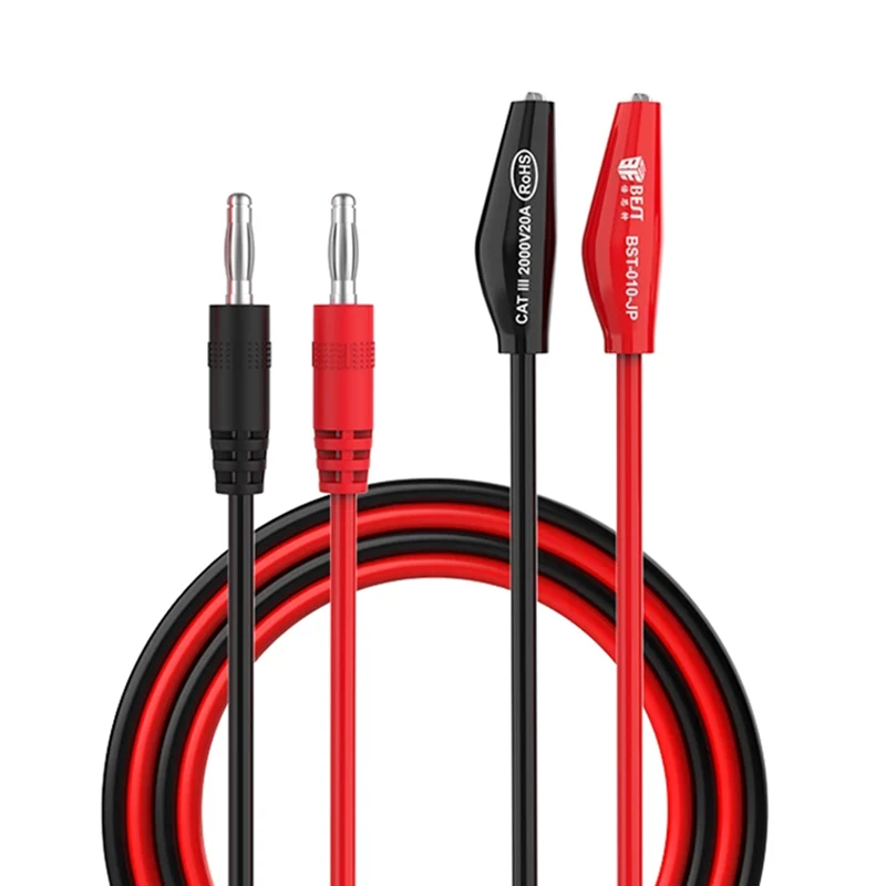 1Pair 104cm Alligator Clips Wire to AV Banana Plug Test Cable Line Lead Connector Dual Tester Probe for Multimeter Measure Tools
1Pair 104cm Alligator Clips Wire to AV Banana Plug Test Cable Line Lead Connector Dual Tester Probe for Multimeter Measure Tools