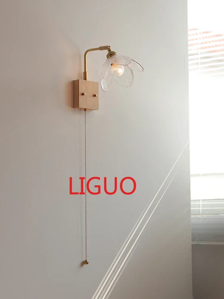 Bedside Lamp Wall Lamp Bedroom Rocker Arm Log Decoration Comes with Switch Pull Rope
Bedside Lamp Wall Lamp Bedroom Rocker Arm Log Decoration Comes with Switch Pull Rope