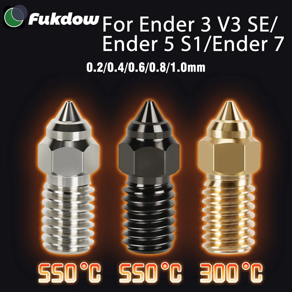 8 шт., насадки Ender 3 V3 SE, латунные насадки из закаленной стали, насадки для Spider Hotend Ender 5 S1, насадки Ender 7 из меди с покрытием
8 шт., насадки Ender 3 V3 SE, латунные насадки из закаленной стали, насадки для Spider Hotend Ender 5 S1, насадки Ender 7 из меди с покрытием
