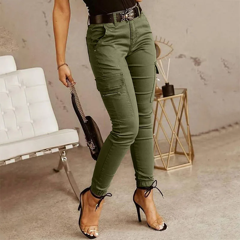 Women's Crane Pants Side Pocket Patch Full-length Trousers Mid-waist Slim-fit Trousers Casual Sports 
Women's Crane Pants Side Pocket Patch Full-length Trousers Mid-waist Slim-fit Trousers Casual Sports