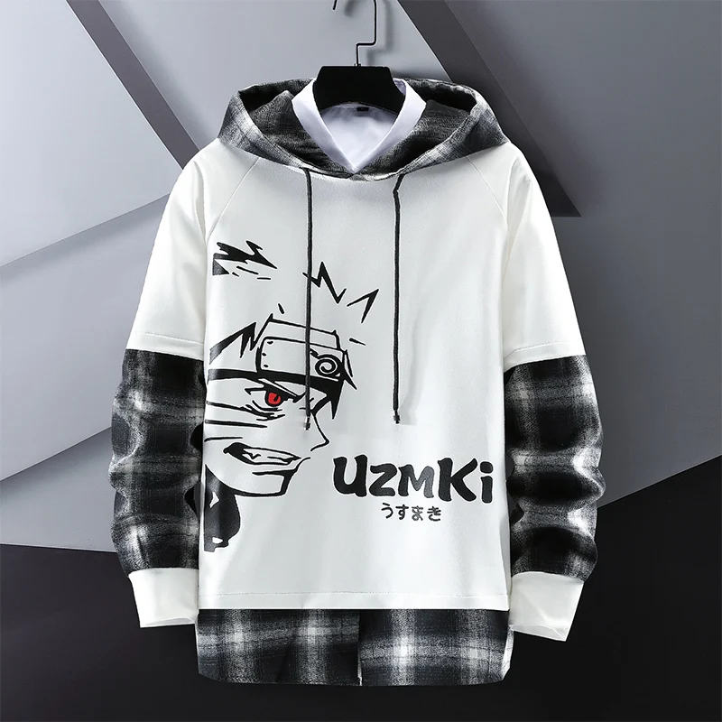 New 2023 Spring Autumn Men's Cotton Sweatshirts Fake Two-Piece Hooded Pullover Streetwear Japanese Cartoon Hoodies Hip Hop Tops
New 2023 Spring Autumn Men's Cotton Sweatshirts Fake Two-Piece Hooded Pullover Streetwear Japanese Cartoon Hoodies Hip Hop Tops