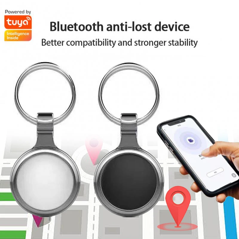 

Tuya Bluetooth Mini Smart GPS Tracker For Pets Key Anti-lost Alarm Tag Child Bag Wallet Phone Finder Locator Devices Airtag