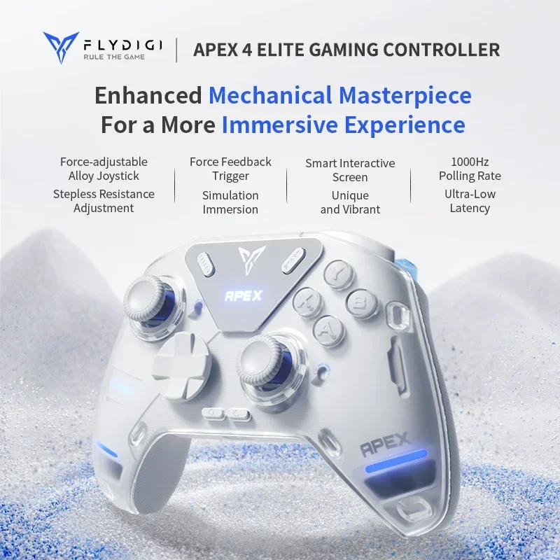 

Flydigi Original APEX 4 Gaming Controller Wireless Elite Force Feedback Trigger Support PC Palworld/Switch/Mobile/TV Box Gamepad