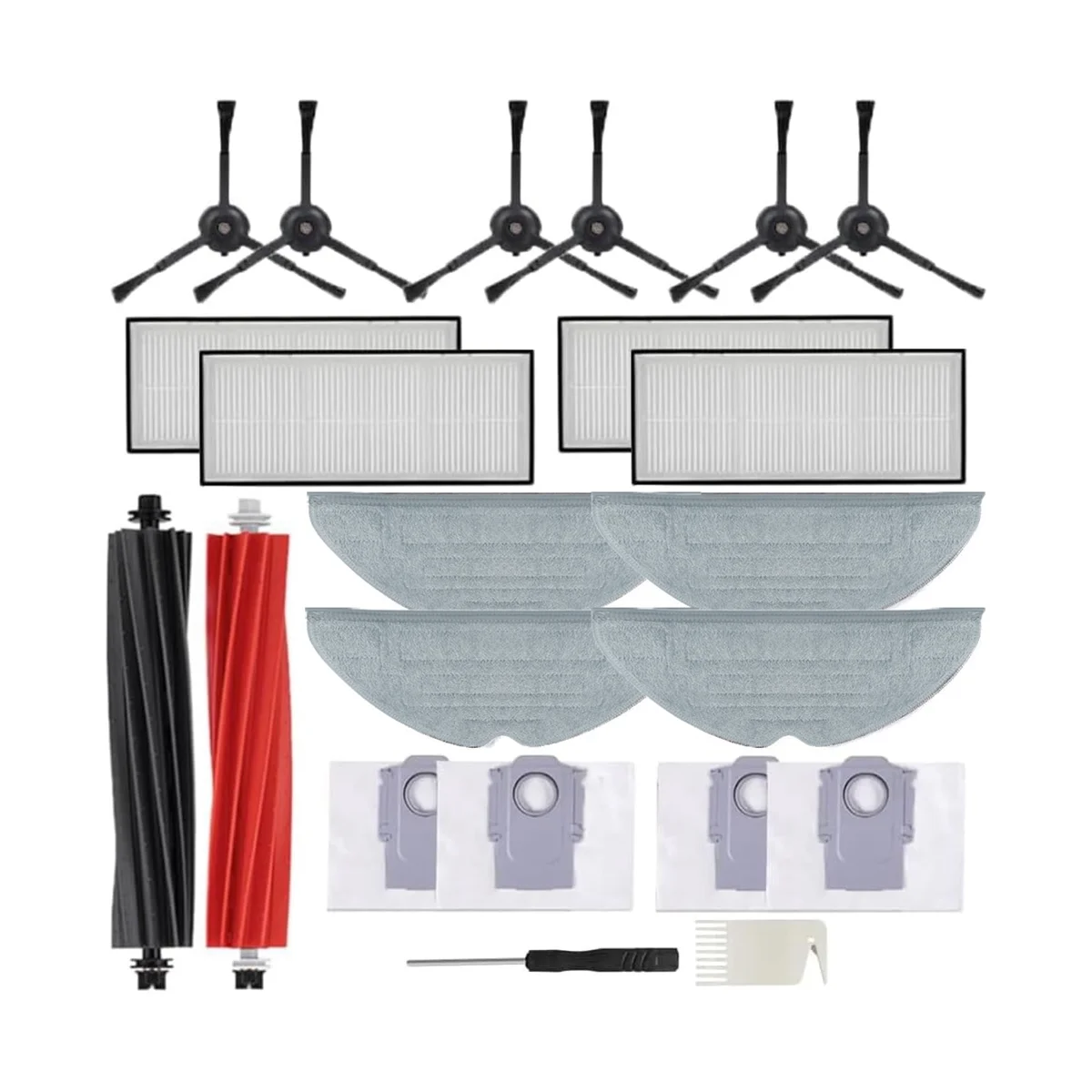 Main Brush Side Brush Filter Mop Dust Bag for Roborock S8 S8 PLUS S8+ S8 Pro Ultra G20 Vacuum Cleaner Parts
Main Brush Side Brush Filter Mop Dust Bag for Roborock S8 S8 PLUS S8+ S8 Pro Ultra G20 Vacuum Cleaner Parts