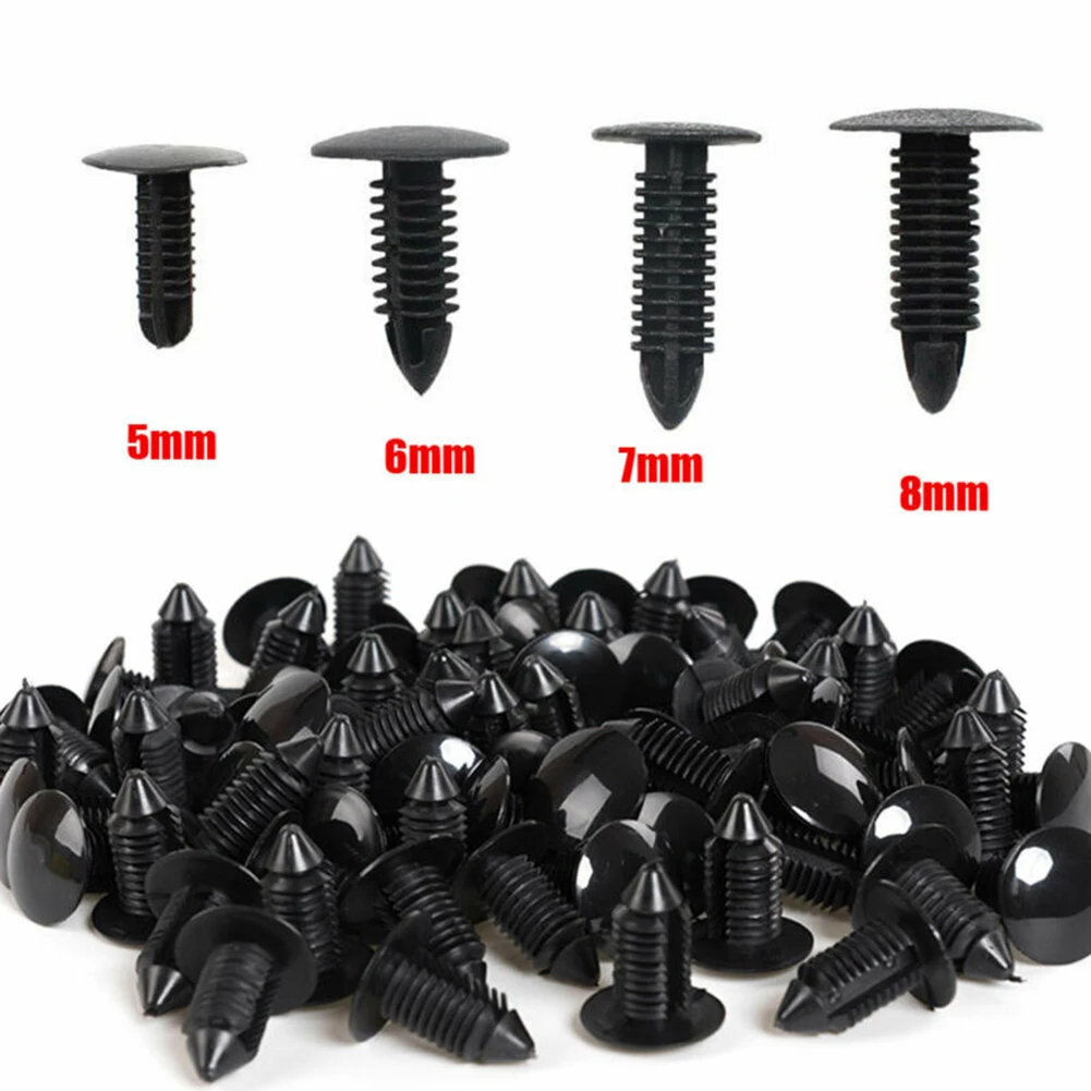 High-Quality Black Plastic Rivets - 40pcs Kit, Automotive Fasteners For Trim Panel Retainer 5mm 6mm 7mm 8mm
High-Quality Black Plastic Rivets - 40pcs Kit, Automotive Fasteners For Trim Panel Retainer 5mm 6mm 7mm 8mm