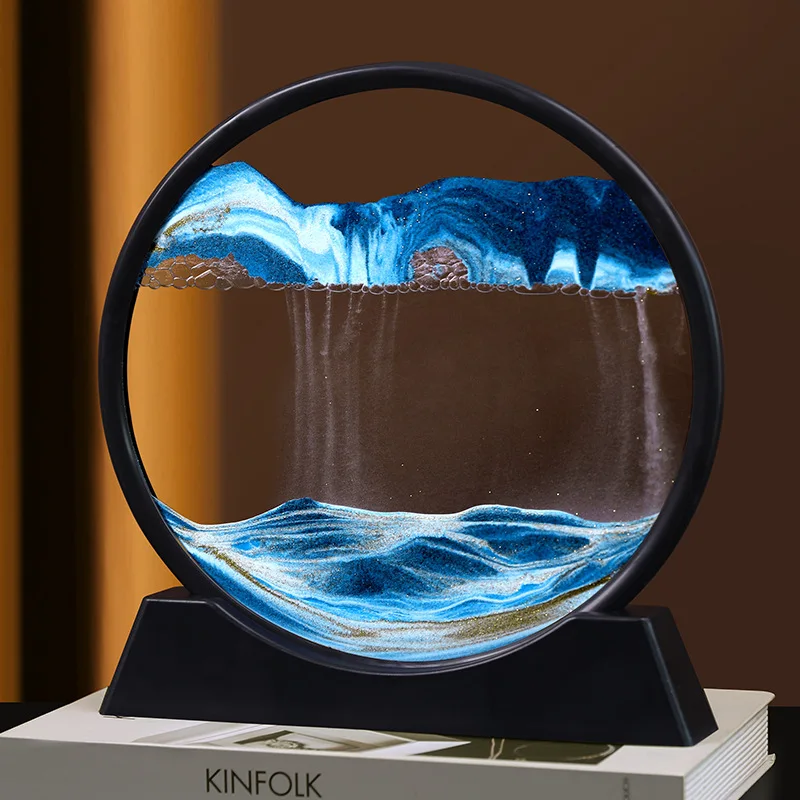 12 Inch 3D Moving Sand Art Home Decorations Round Glass Deep Sea Sandscape Hourglass Quicksand Craft Flowing Sand Painting Gift
12 Inch 3D Moving Sand Art Home Decorations Round Glass Deep Sea Sandscape Hourglass Quicksand Craft Flowing Sand Painting Gift