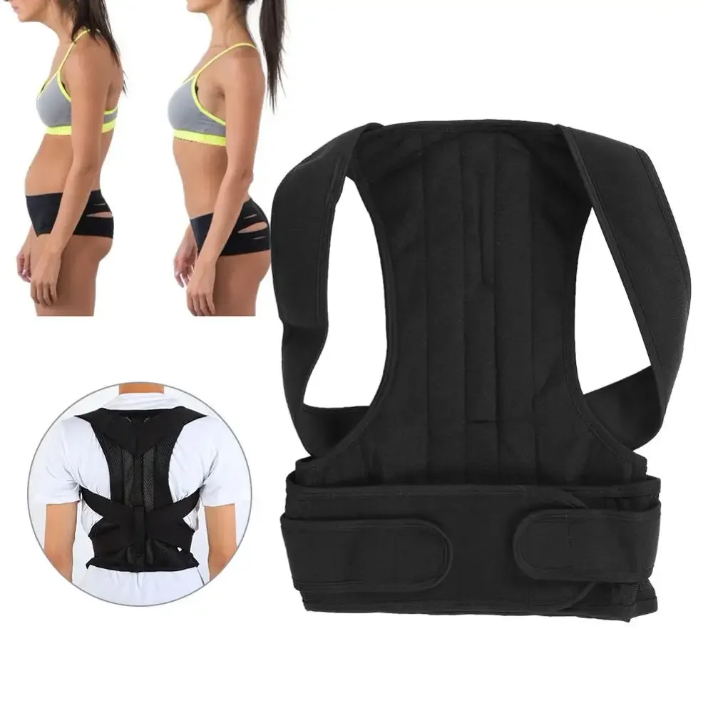 

Adjustable Back Spine Posture Corrector Adult Humpback Pain Back Support Brace Shoulder Belt Posture Correction For Man andWoman