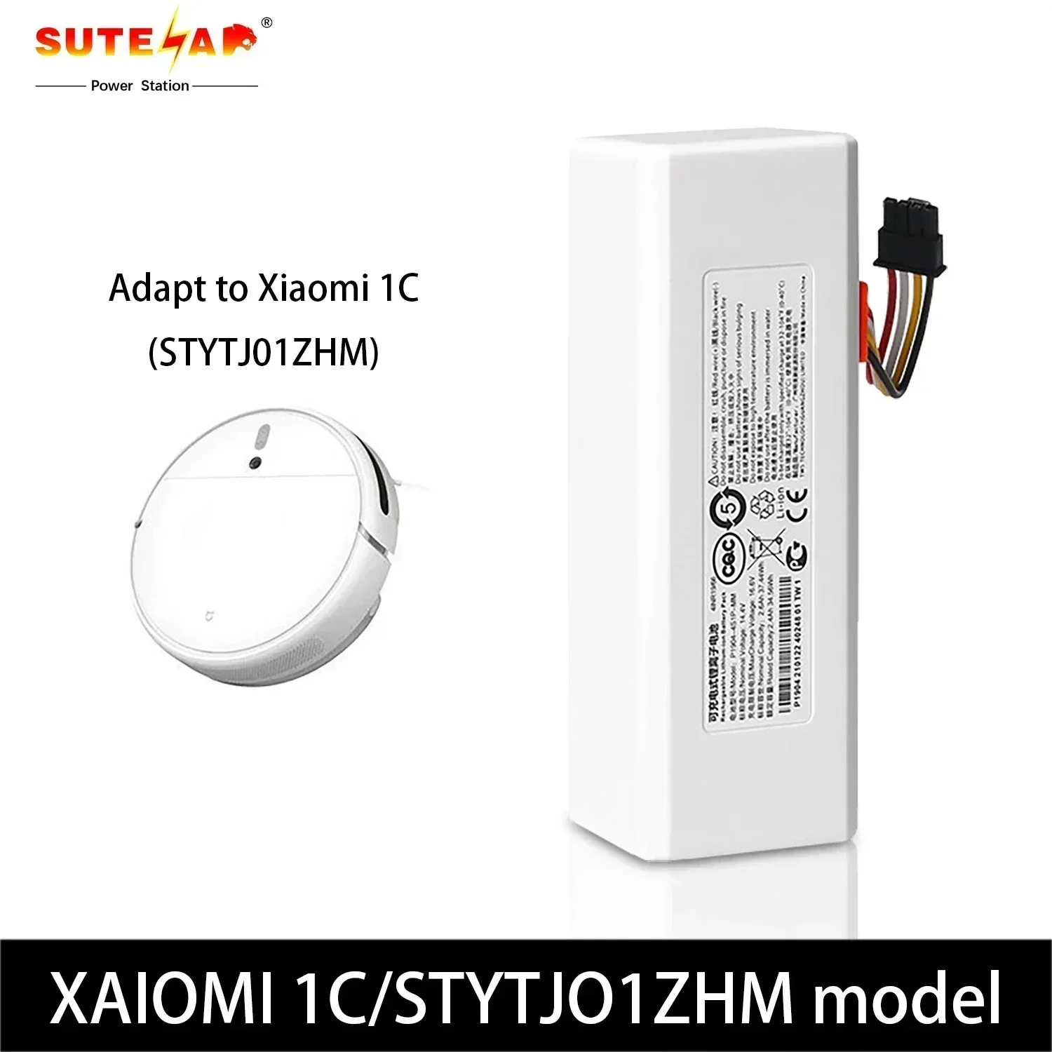 14.4V 5600mAh Robot Vacuum Cleaner 1C Battery for Xiaomi Mijia 1C STYTJ01ZHM Robot Vacuum Mop Cleaner
14.4V 5600mAh Robot Vacuum Cleaner 1C Battery for Xiaomi Mijia 1C STYTJ01ZHM Robot Vacuum Mop Cleaner