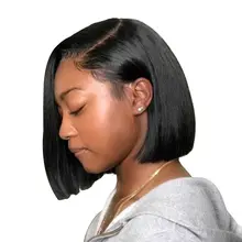 Lace Wig Short Bob Wig Pre Plucked Bone Straight Human Hair Wigs For Women Double Drawn Virgin Human Hair Wig Bob Lace Wigs