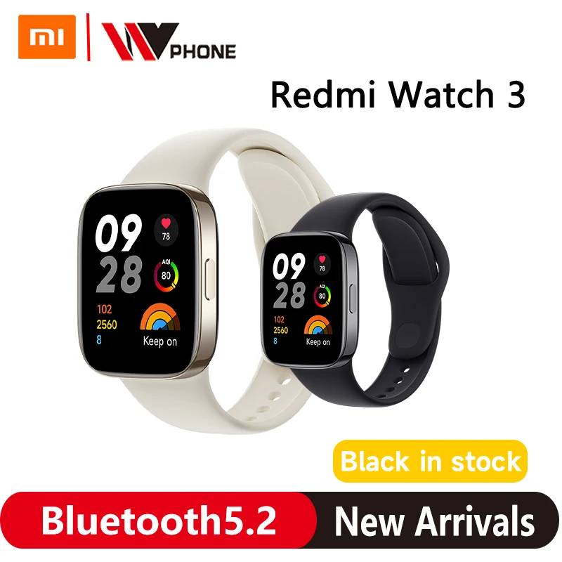 

Xiaomi Redmi Watch 3 With Alexa Smart Watch 1.75" AMOLED 12 days of Battery Life 5ATM Waterproof Bluetooth Voice Calls