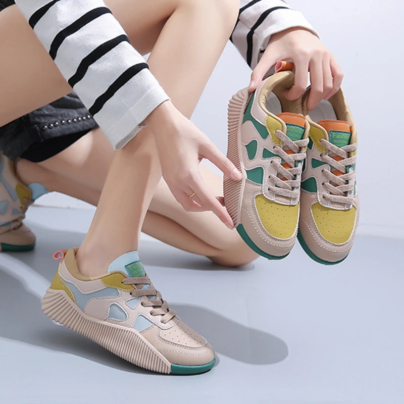 New Fashion Sneakers for Women Shoes Vulcanize Platform Shoes Ladies Loafers Flat Breathable Casual Shoes Woman Trainers Lace-up
New Fashion Sneakers for Women Shoes Vulcanize Platform Shoes Ladies Loafers Flat Breathable Casual Shoes Woman Trainers Lace-up