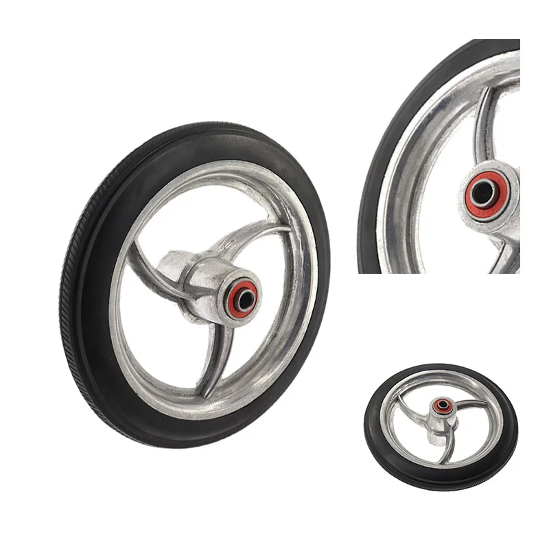 

JayCreer 6.5 Inch Aluminum Rim Wheel Replacement For Wheelchairs, Rollators, Walkers And More