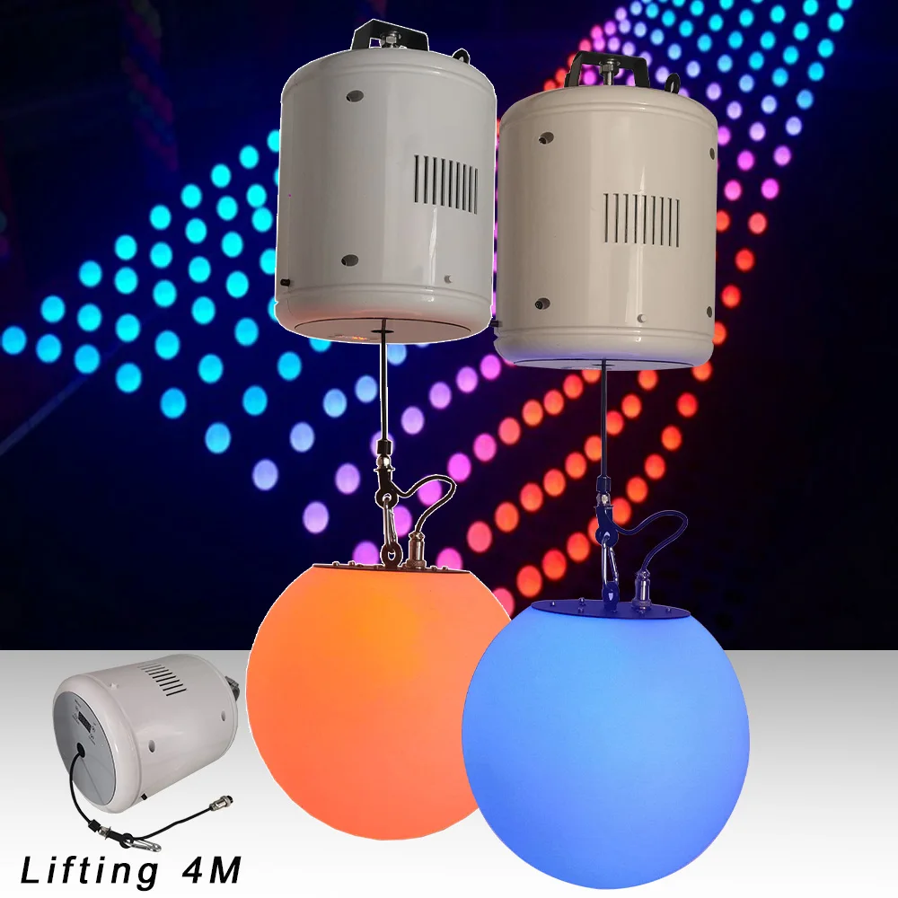 

LED Lifting 0-4M With RGB Ball Dmx512 Control Winch Led Ball Effect Light Indoor Disco Bar Kinetic Ball Dj Disco Stage Light