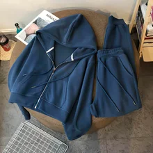 New Autumn Spring Casual Women Hoodies Pants Suits Zip-Up Sweatshirt Loose Long Sleeve Solid Tops Womens Pullovers Pants Sets
New Autumn Spring Casual Women Hoodies Pants Suits Zip-Up Sweatshirt Loose Long Sleeve Solid Tops Womens Pullovers Pants Sets
